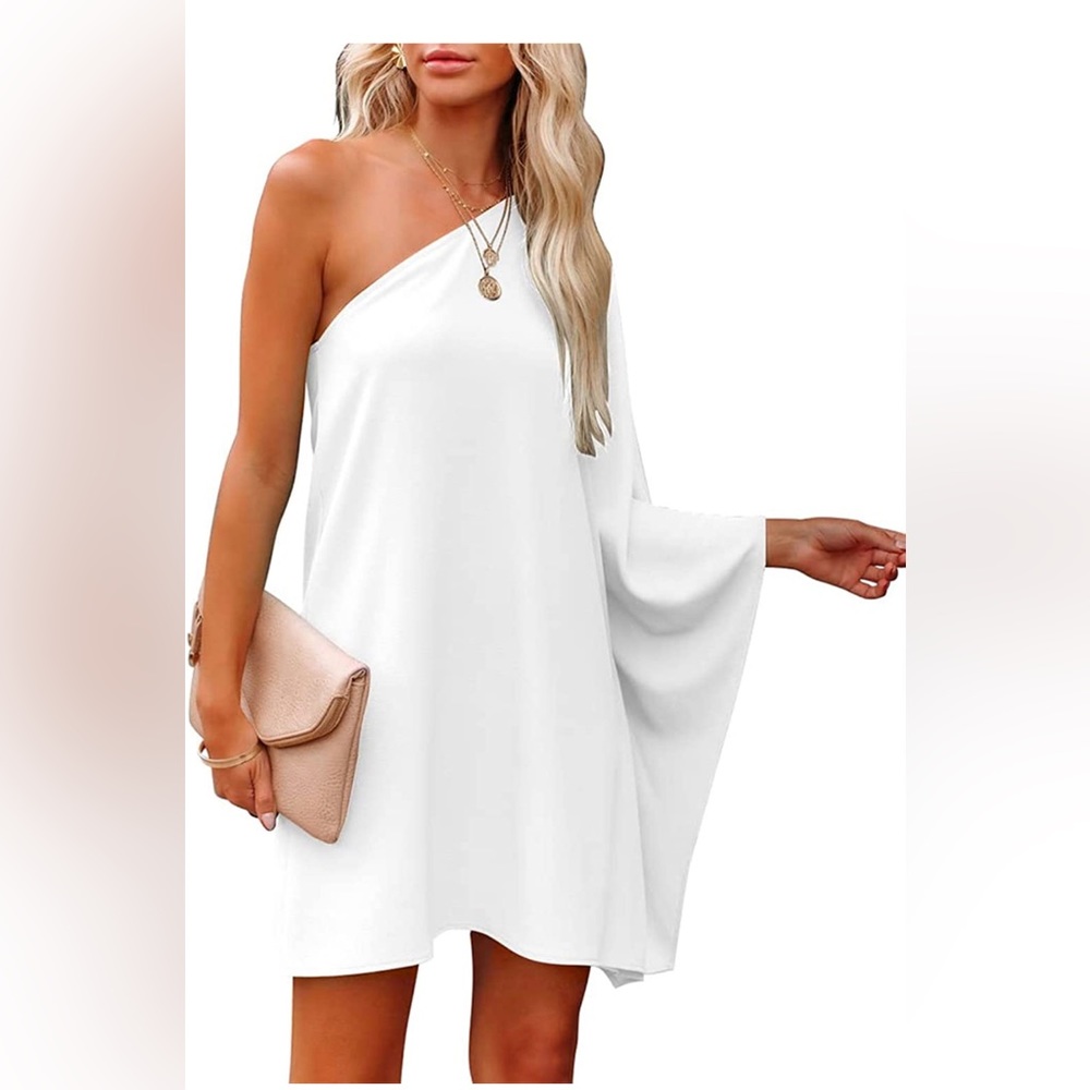 One Shoulder long Sleeve Dress